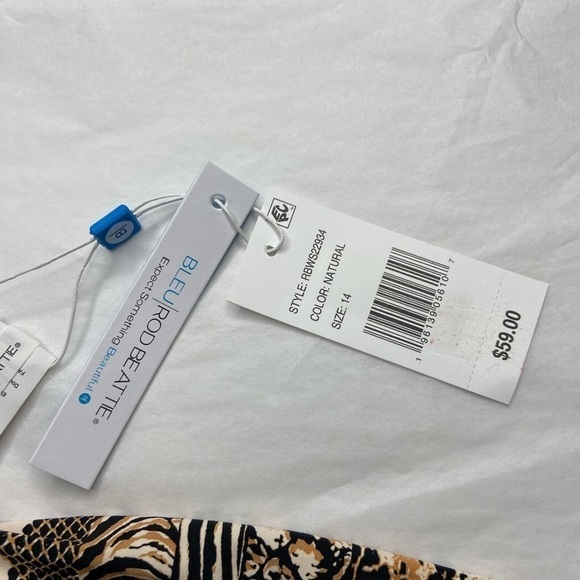 Bleu Rod Betty Animal Print Bikini Bottom Size 14 - Picture 3 of 9